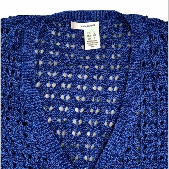 DKNY JEANS cotton knit sweater - Picture 2 of 8